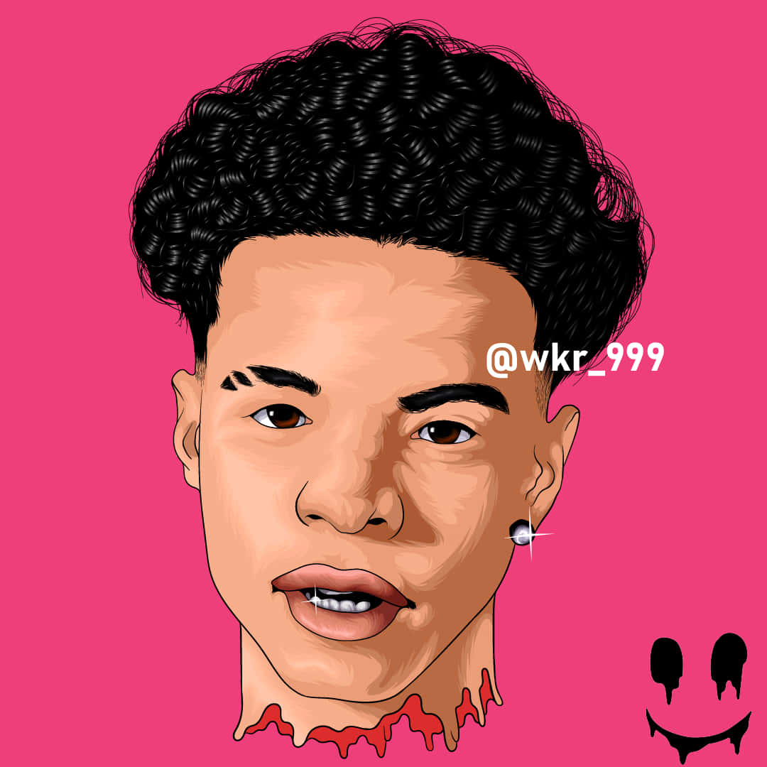 Rapper Lil Mosey keeps his cool expression alive. Wallpaper