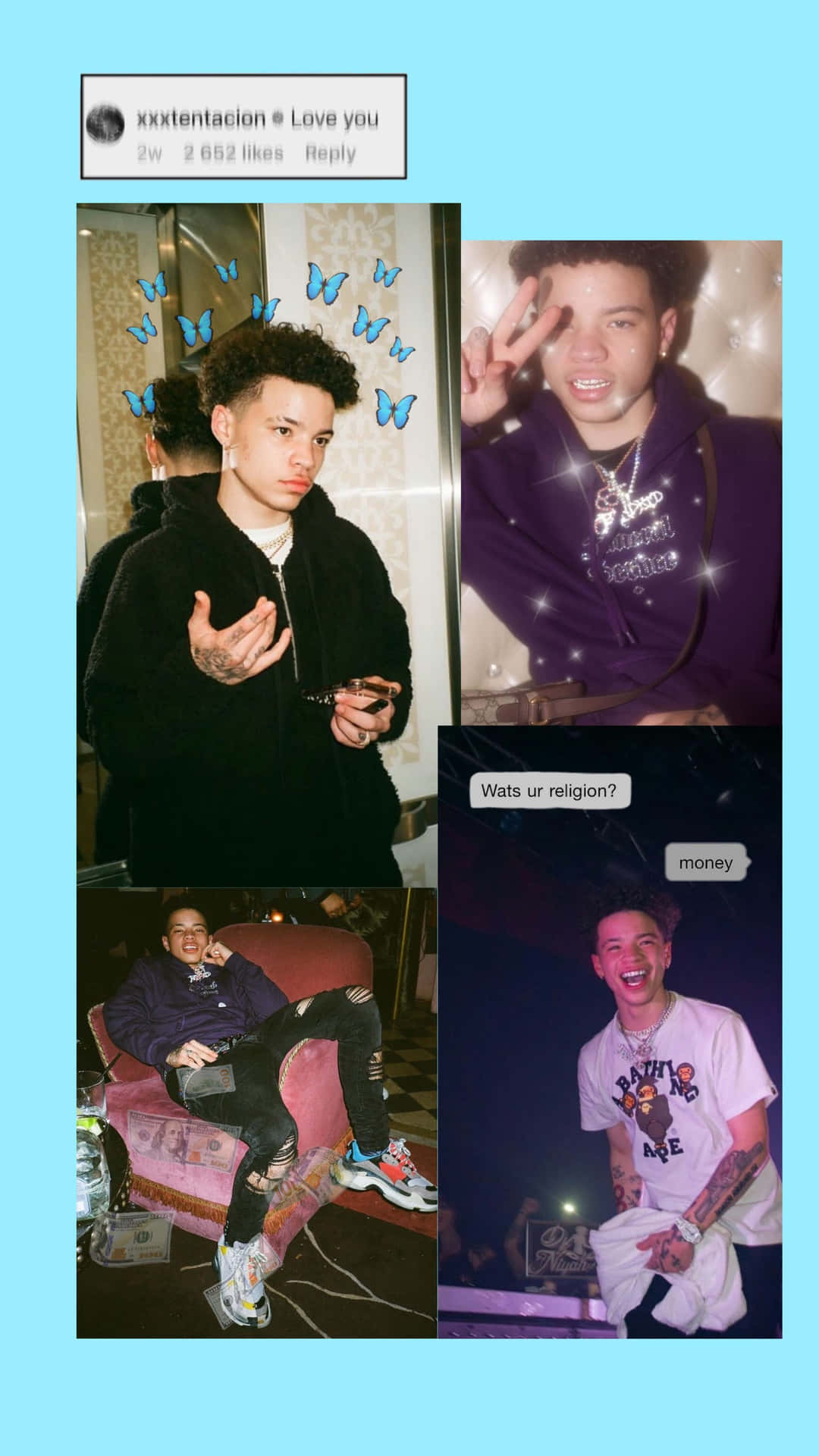 Hip Hop Artist Lil Mosey showcasing his style and individuality. Wallpaper