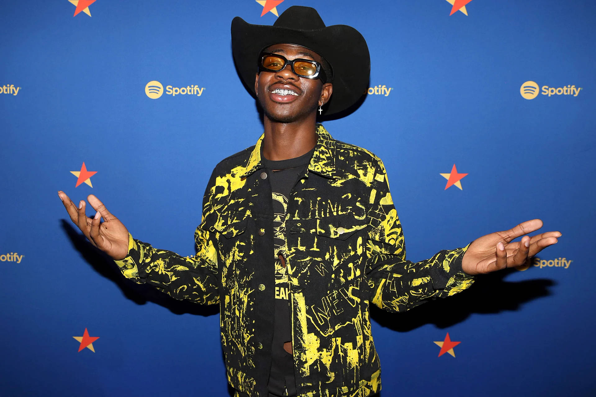 Lil Nas X At Spotify Event Background