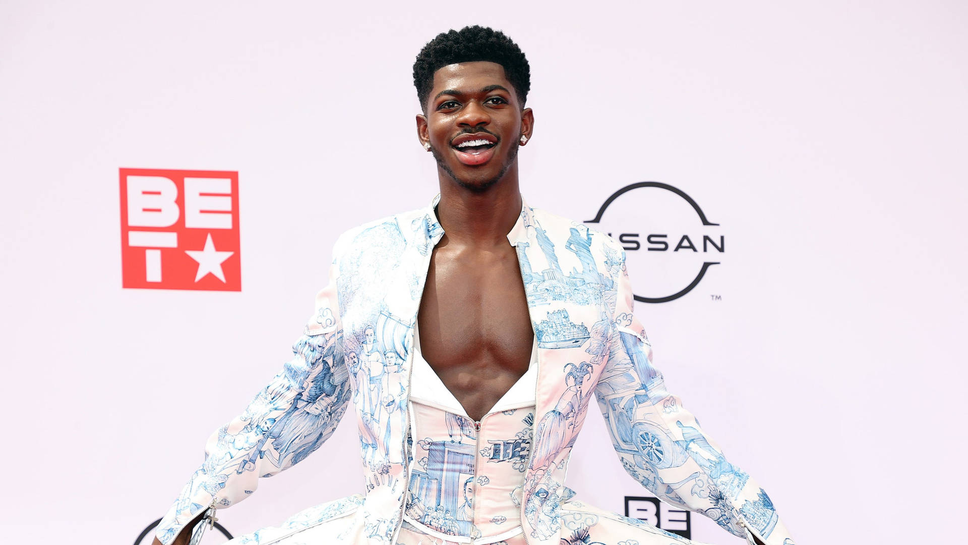 Lil Nas X BET Dramatic Gown Wallpaper