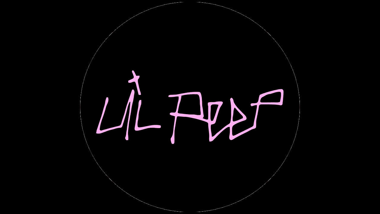Lil Peep Logo Tapet: Tag som en lil peep logo tapet for at tilføje en skarp popkulturfinish til din skærm. Wallpaper