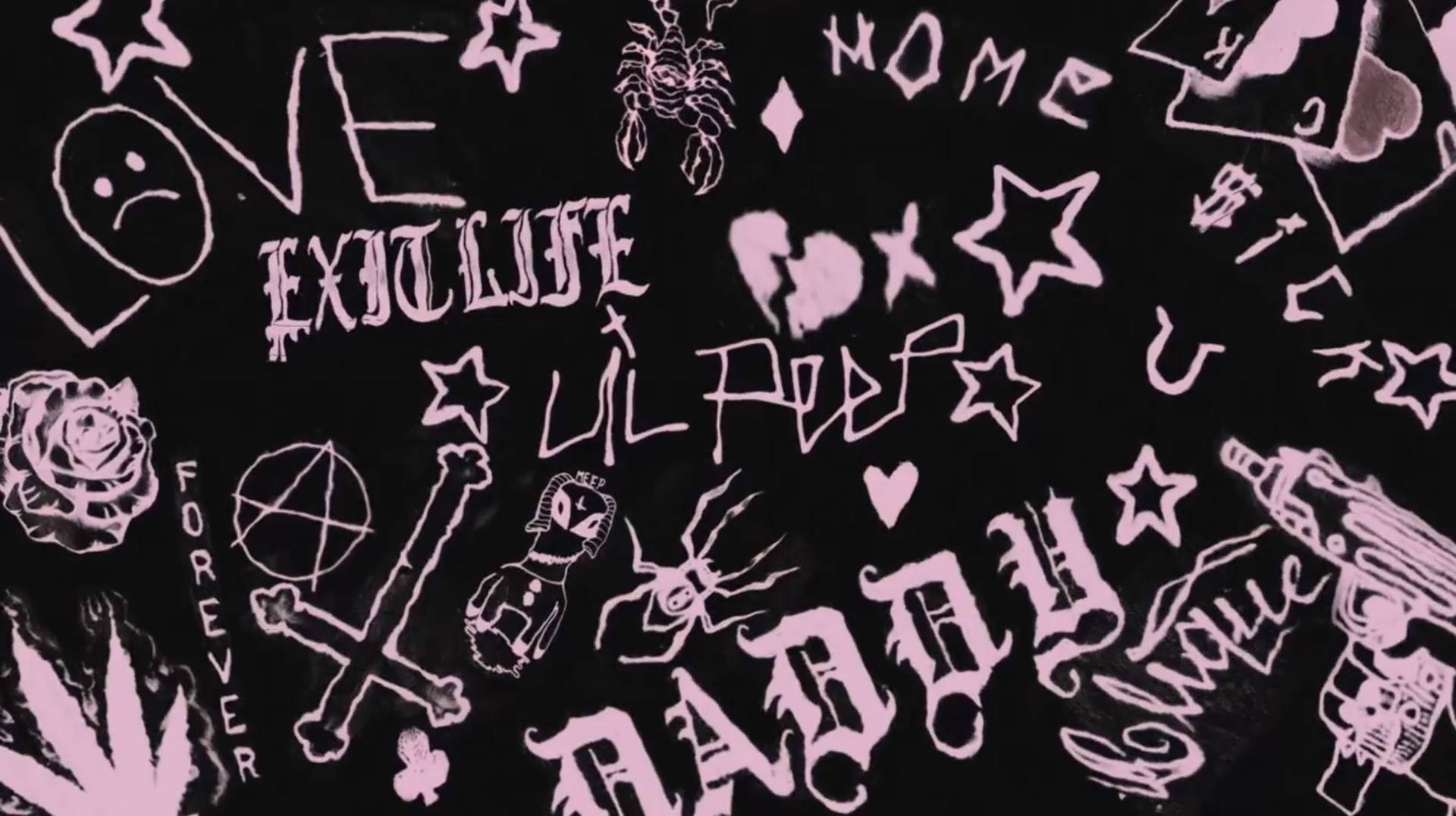 Lil Peep Song Symbols Wallpaper