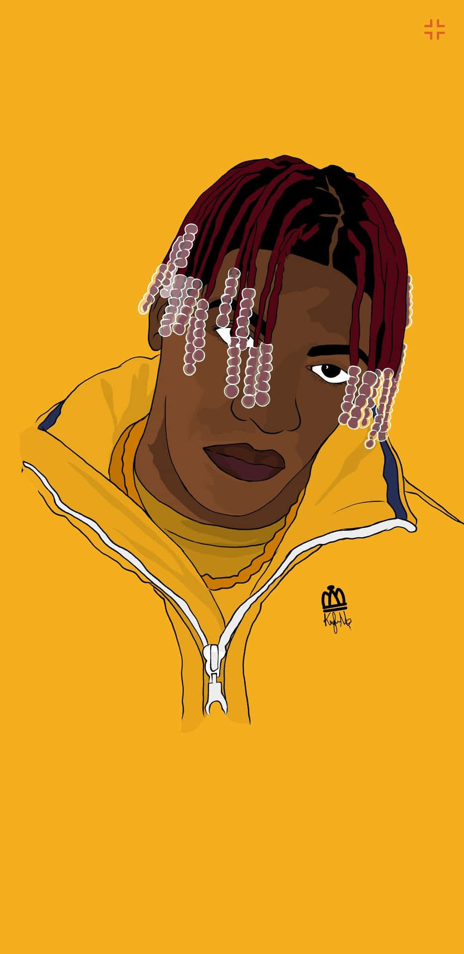 Rapper and singer Lil Yachty at a red carpet event Wallpaper