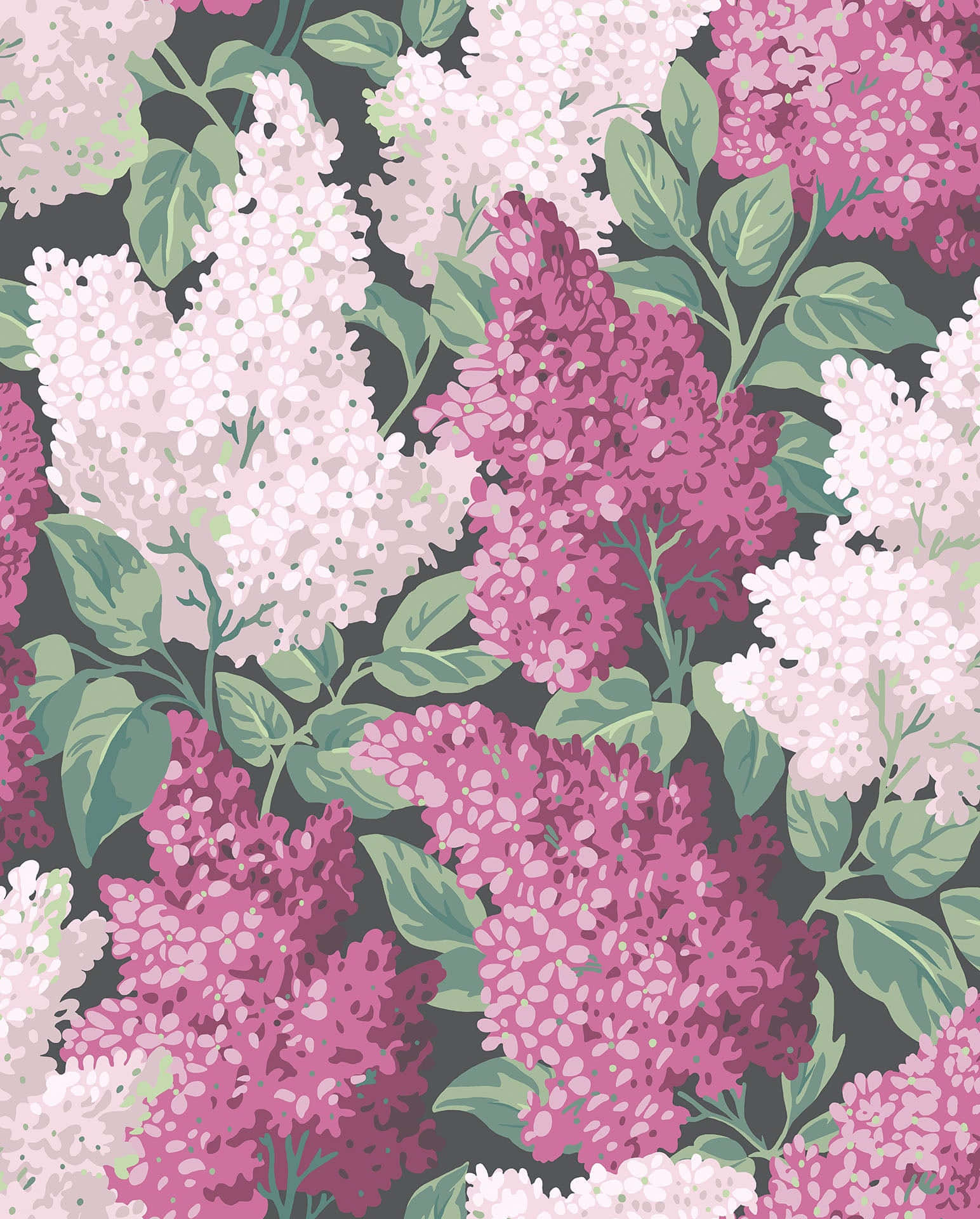 Painted Art Lilacs Background