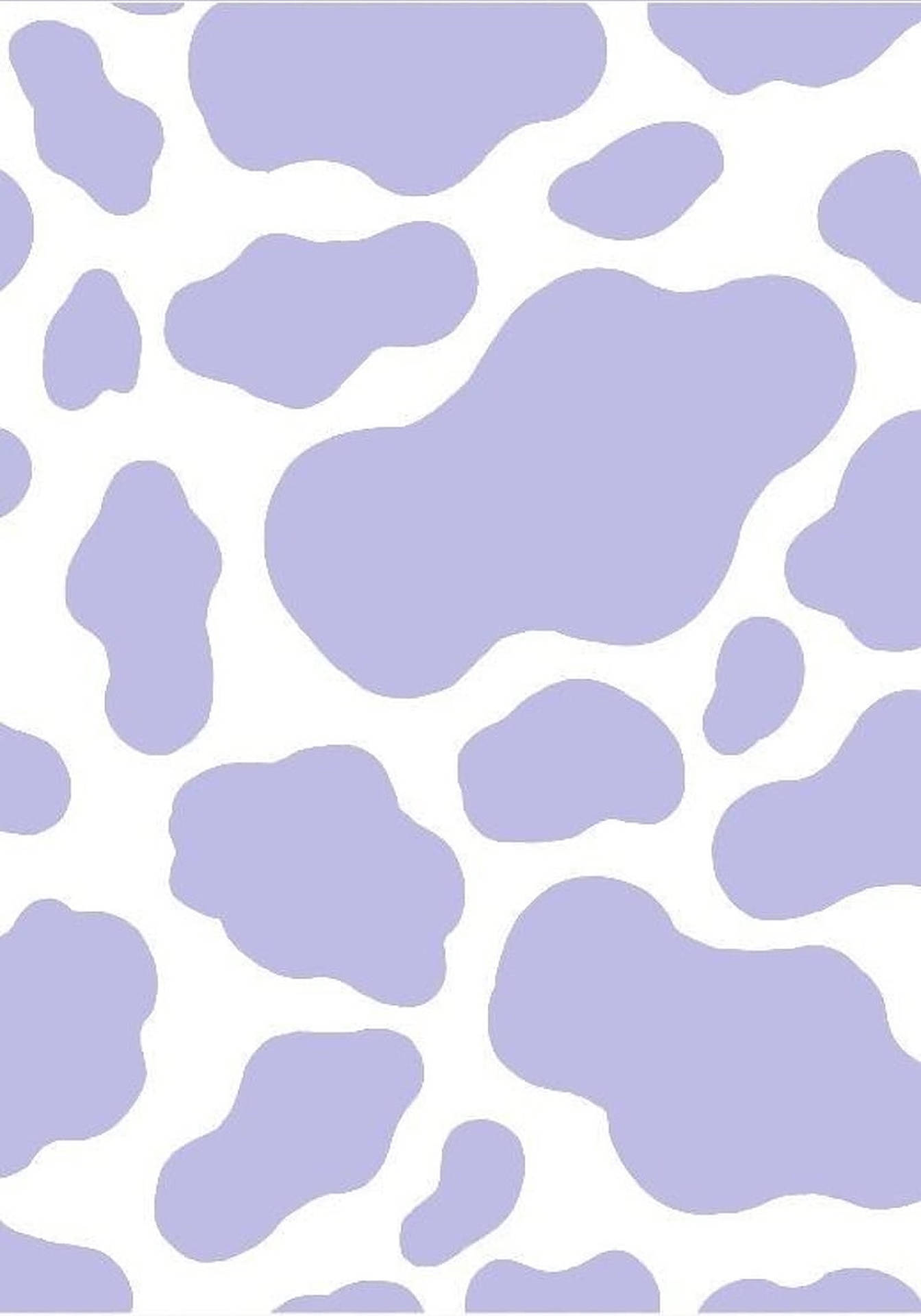 Lilac Cow Print Wallpaper