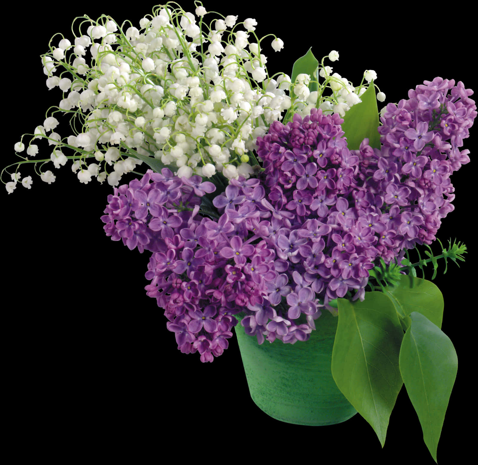 Lilacsand Lilyofthe Valley Bouquet PNG