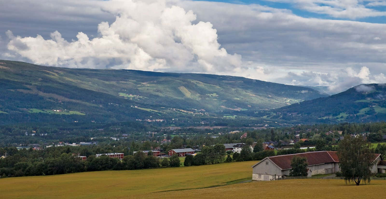 Vue Du Paysage De Lillehammer Fond d'écran