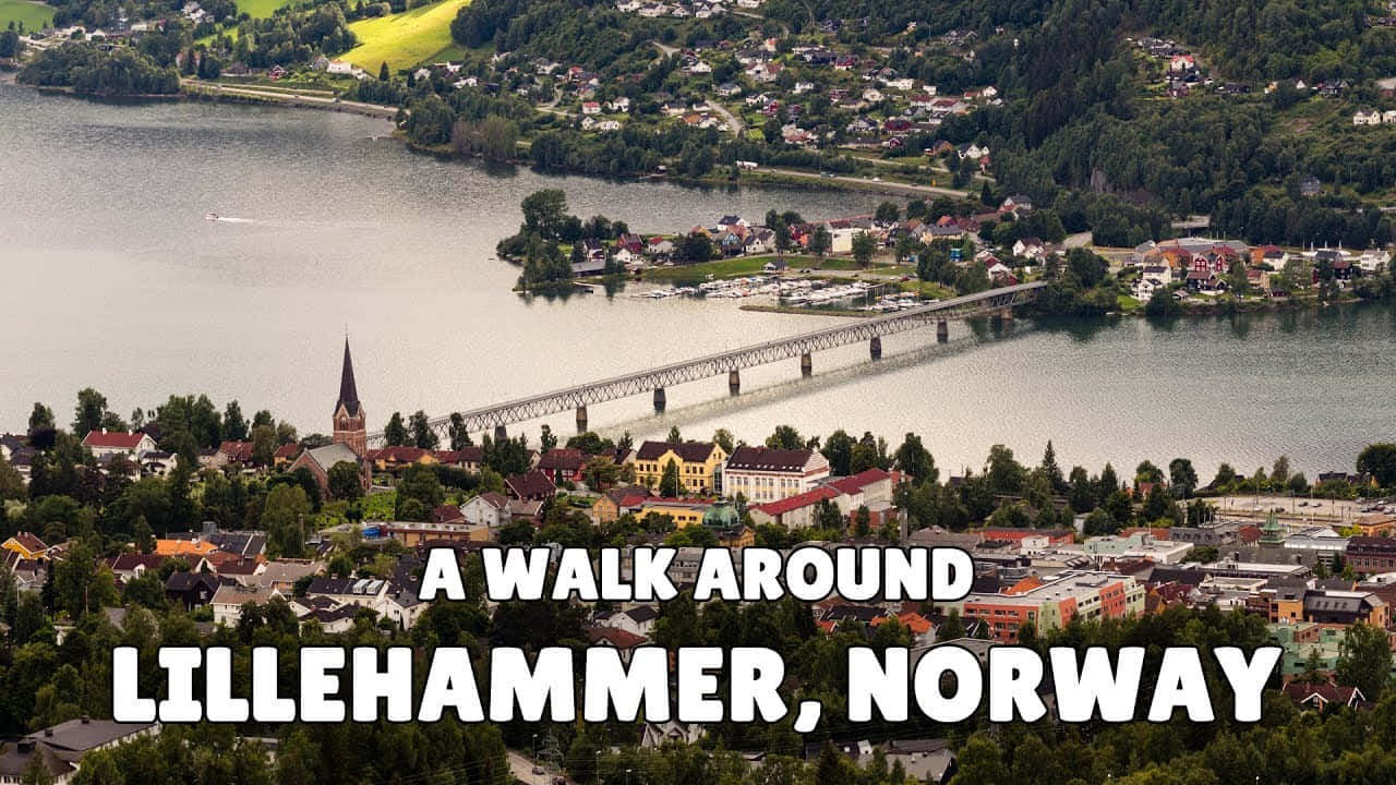 Lillehammer Norway Aerial View Wallpaper