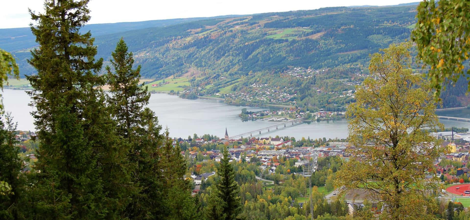 Lillehammer Panoramic View Wallpaper