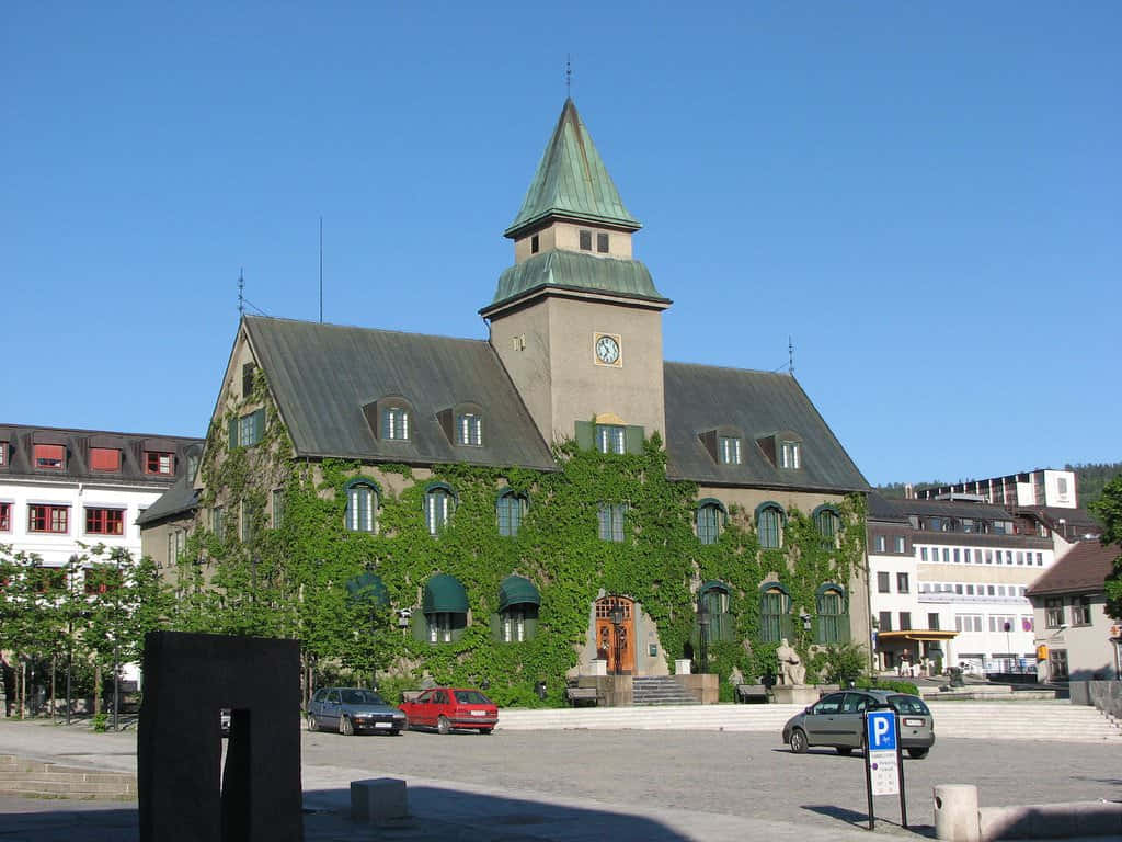 Lillehammer Town Hall Summer View Wallpaper