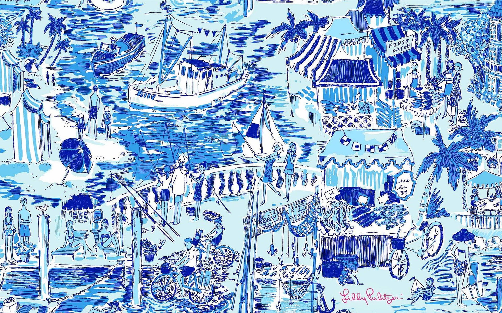 Lilly Pulitzer Blue City