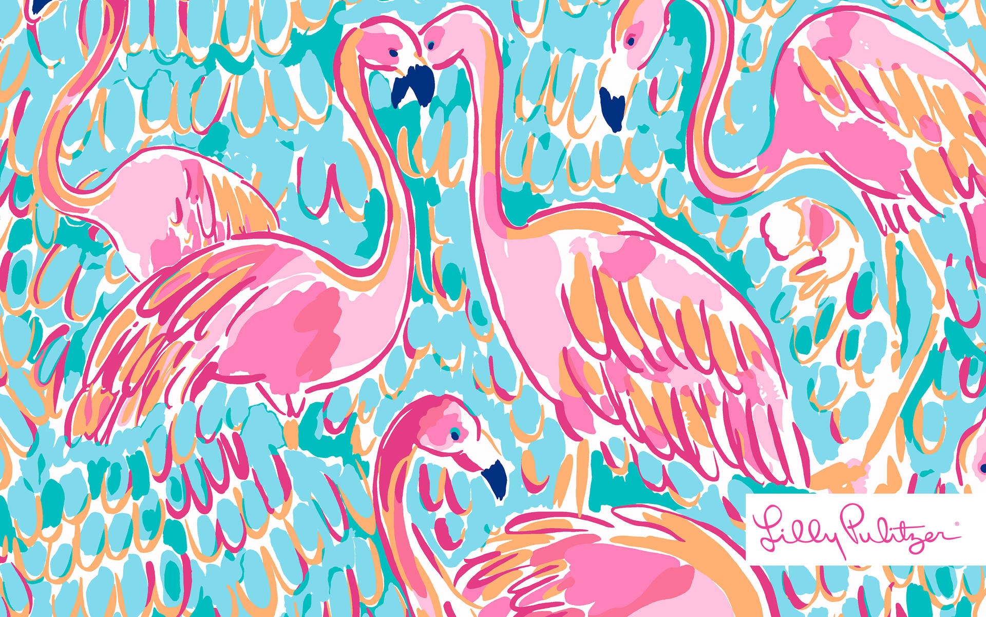 Lilly Pulitzer Flamingo Wallpaper