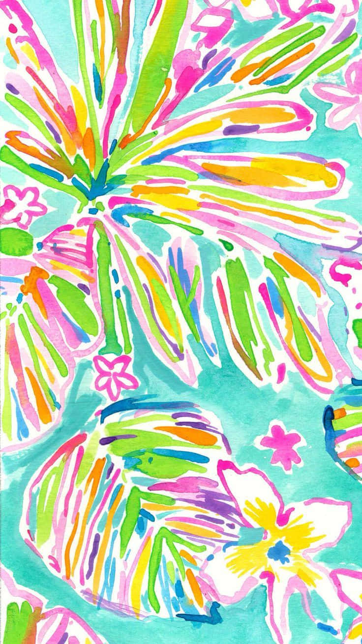 Lilly Pulitzer Iphone 736 X 1308 Wallpaper