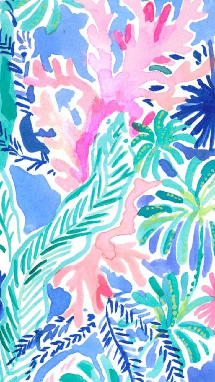 Instantly brighten your day with a vibrant Lilly Pulitzer iPhone Wallpaper