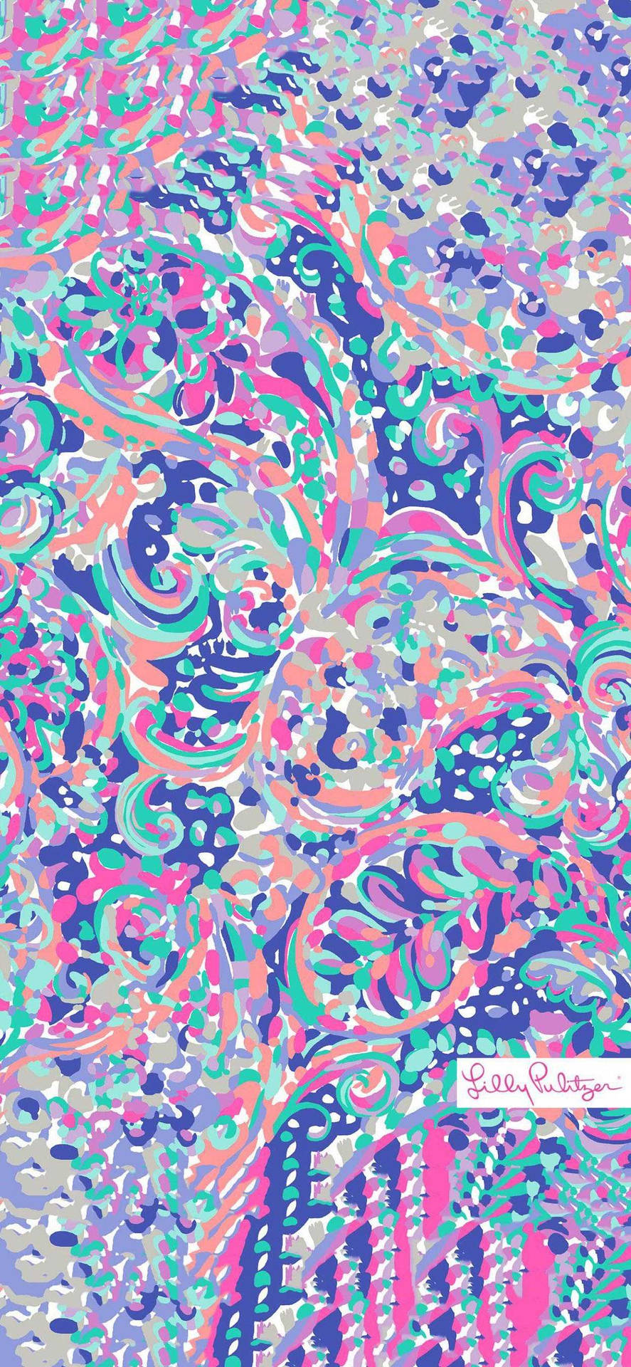 Lilly Pulitzer Purple Abstract Art