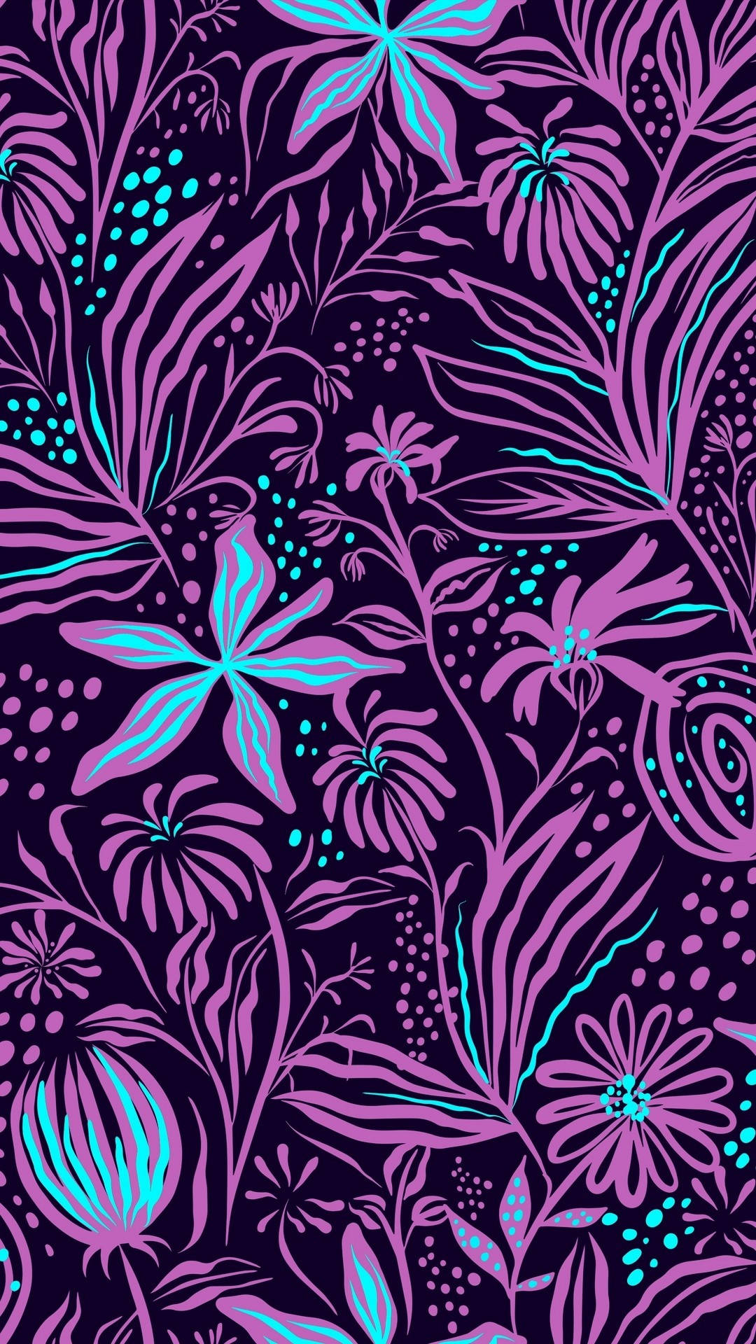 Lilly Pulitzer Purple Flower Art Wallpaper