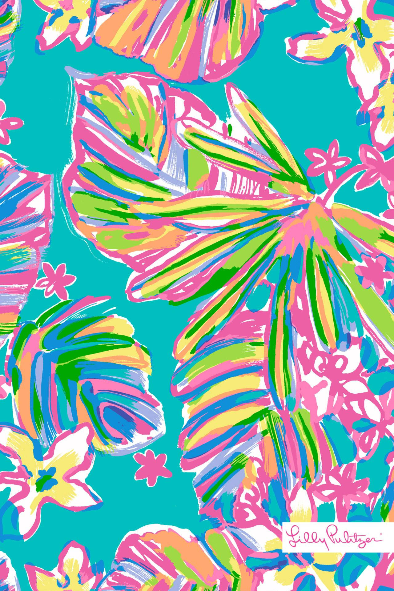 Lilly Pulitzer Rainbow Leaves