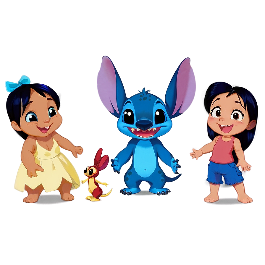 Lilo And Stitch Family Portrait Png 05212024 PNG