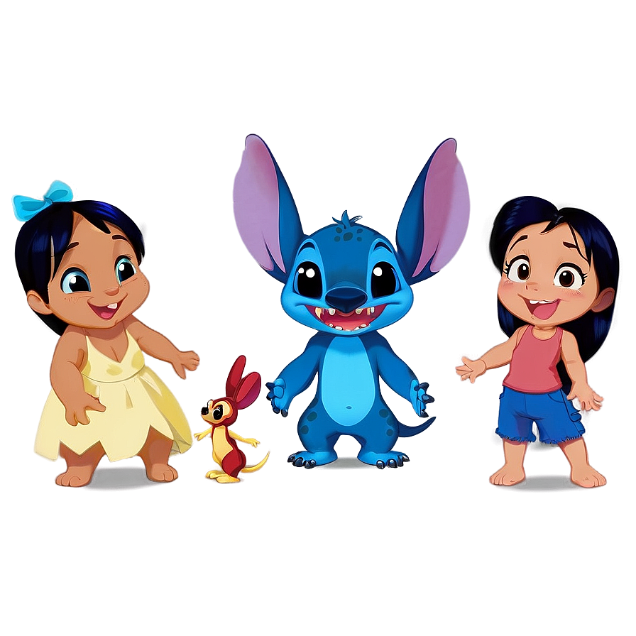 Download Lilo And Stitch Family Portrait Png 05212024 | Wallpapers.com