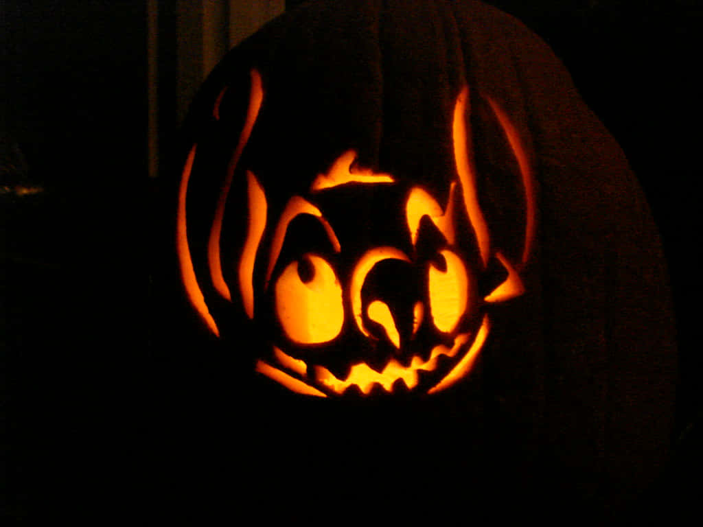 ¡prepáratepara Halloween Con Lilo Y Stitch! Fondo de pantalla