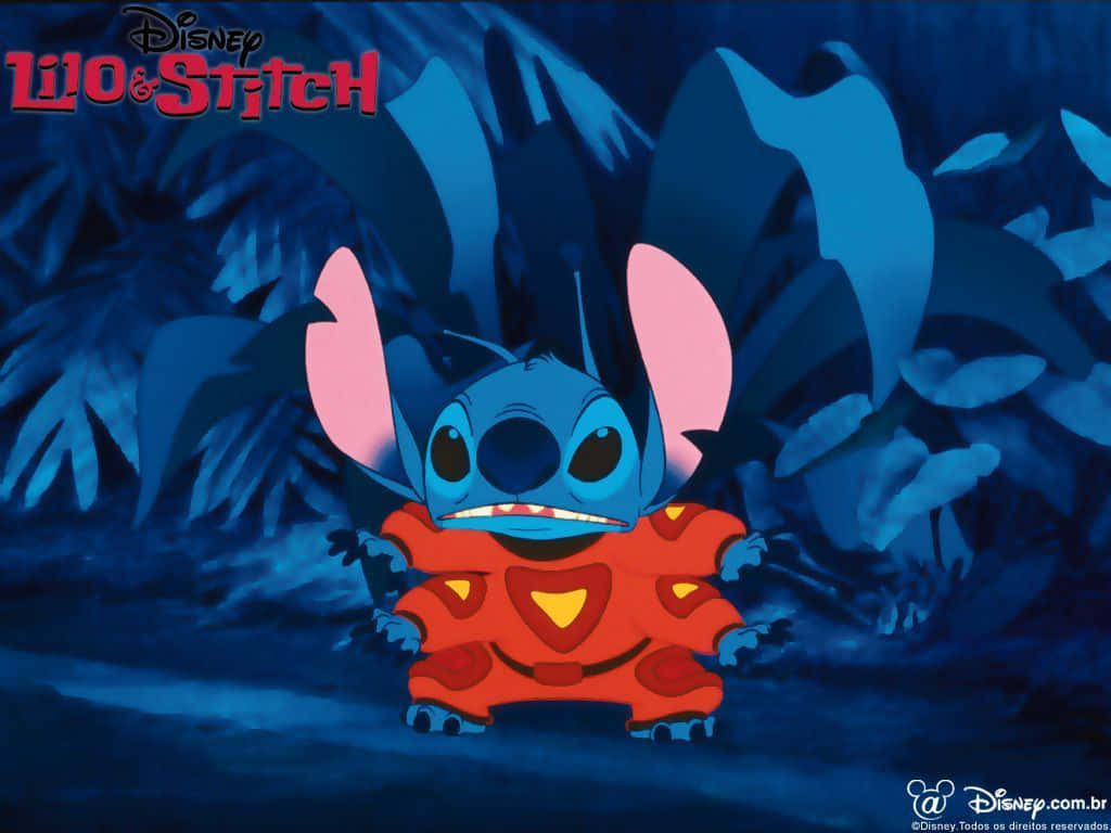 Get ready for a fun-filled Halloween with Lilo and Stitch! Wallpaper