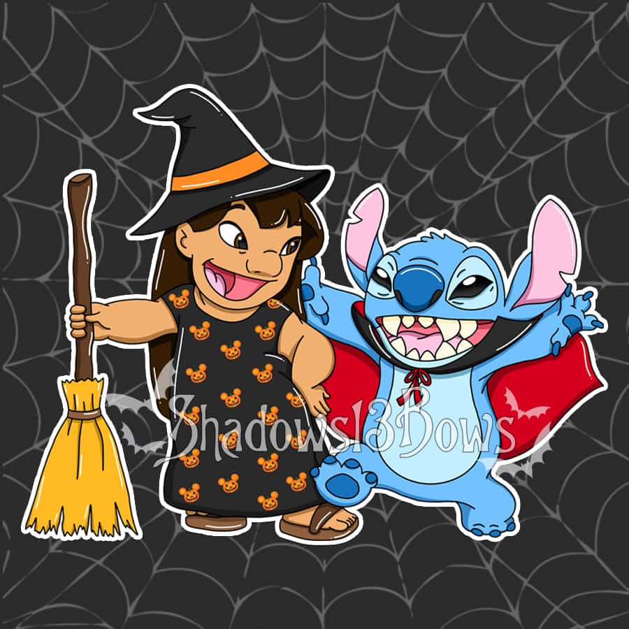 Trick-or-Treat with Lilo and Stitch! Wallpaper