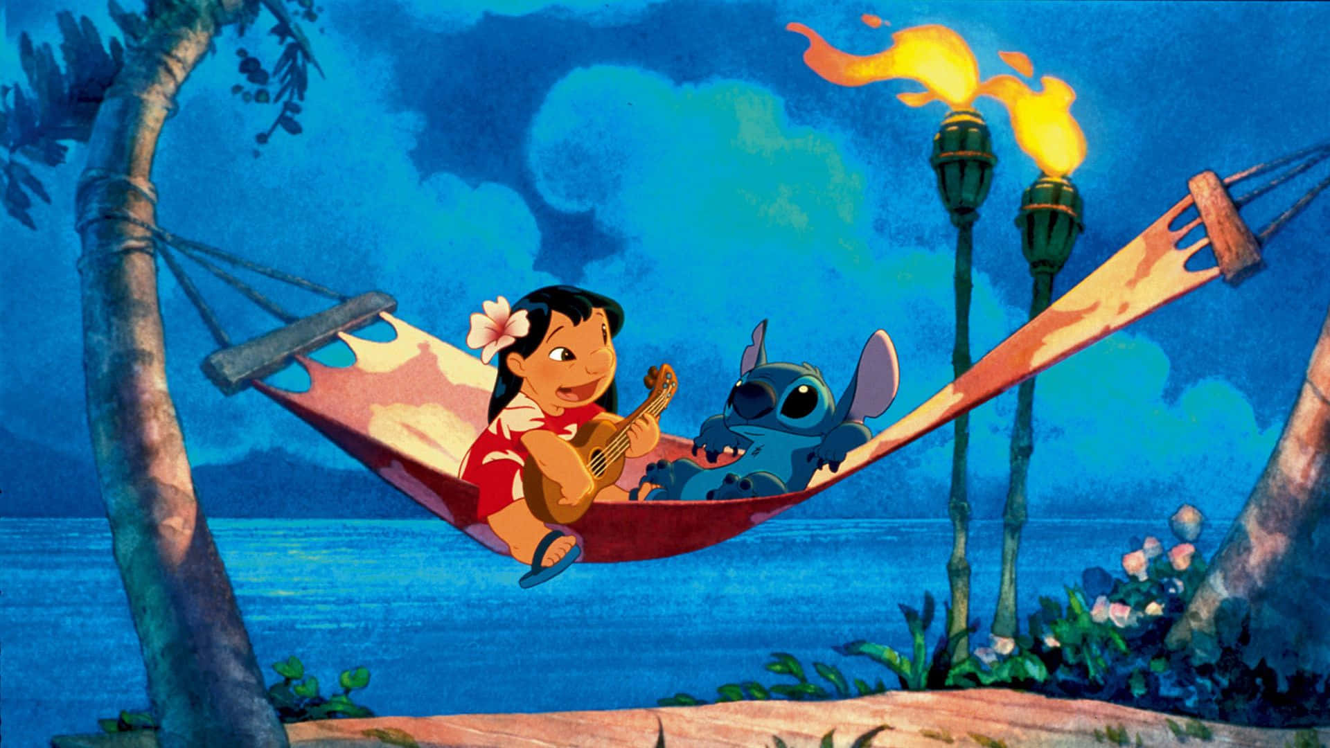 Celebrate this Halloween with Lilo and Stitch! Wallpaper