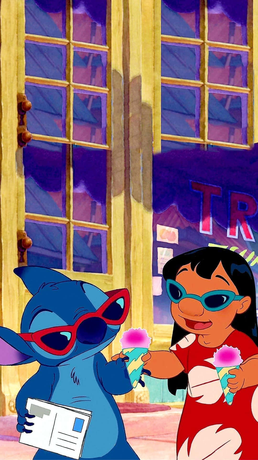 Stitch and Lilo have an unforgettable moment