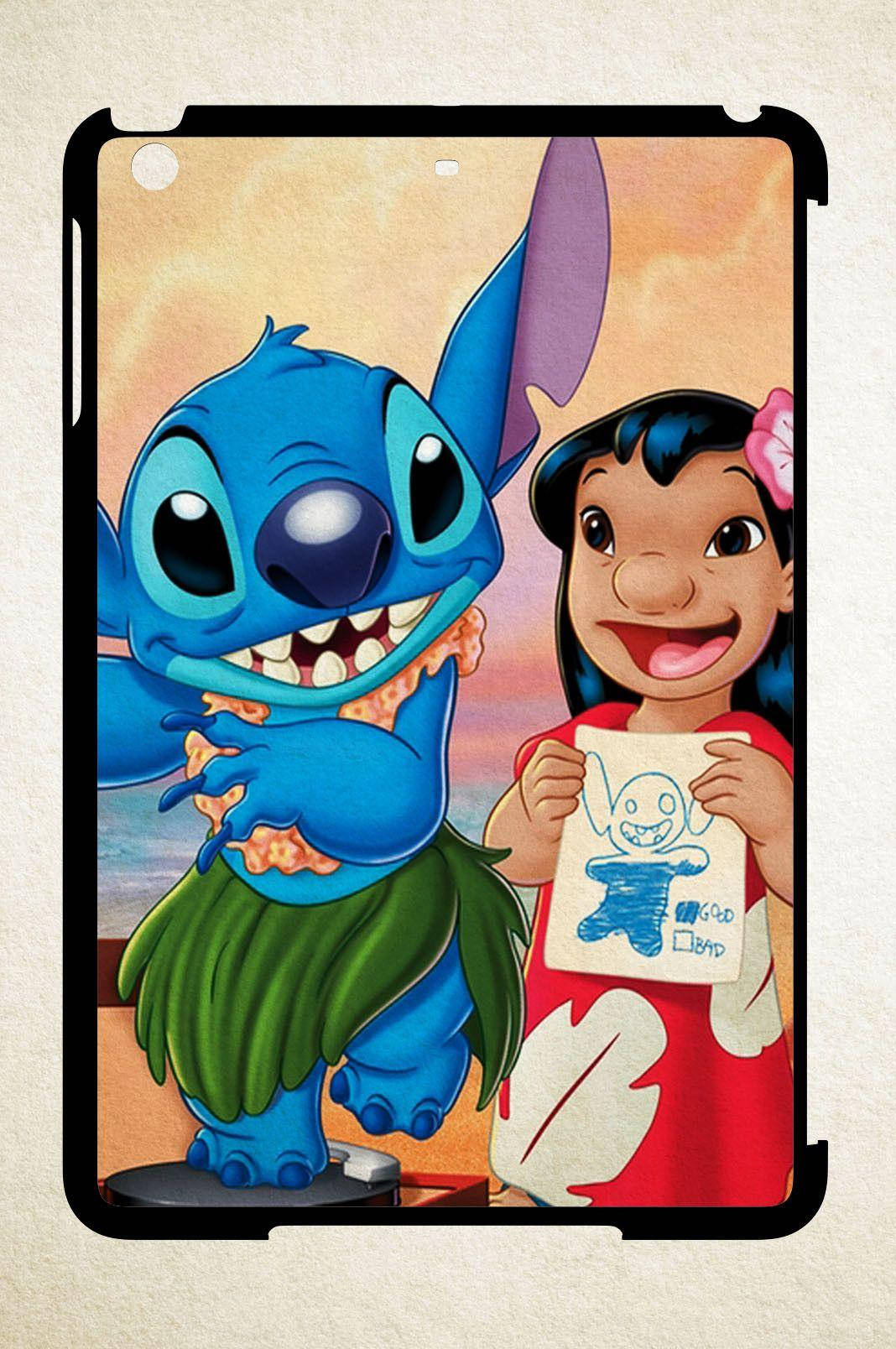 Liloy Stitch En Un Teléfono Celular Fondo de pantalla