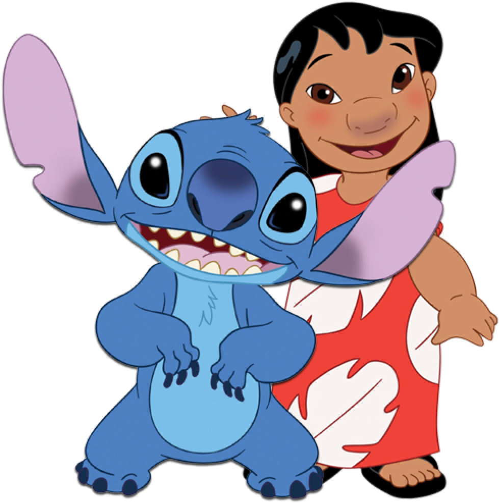 Liloand Stitch Together PNG