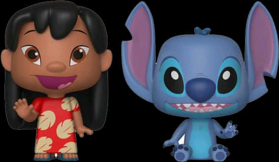 Liloand Stitch Toy Figures PNG
