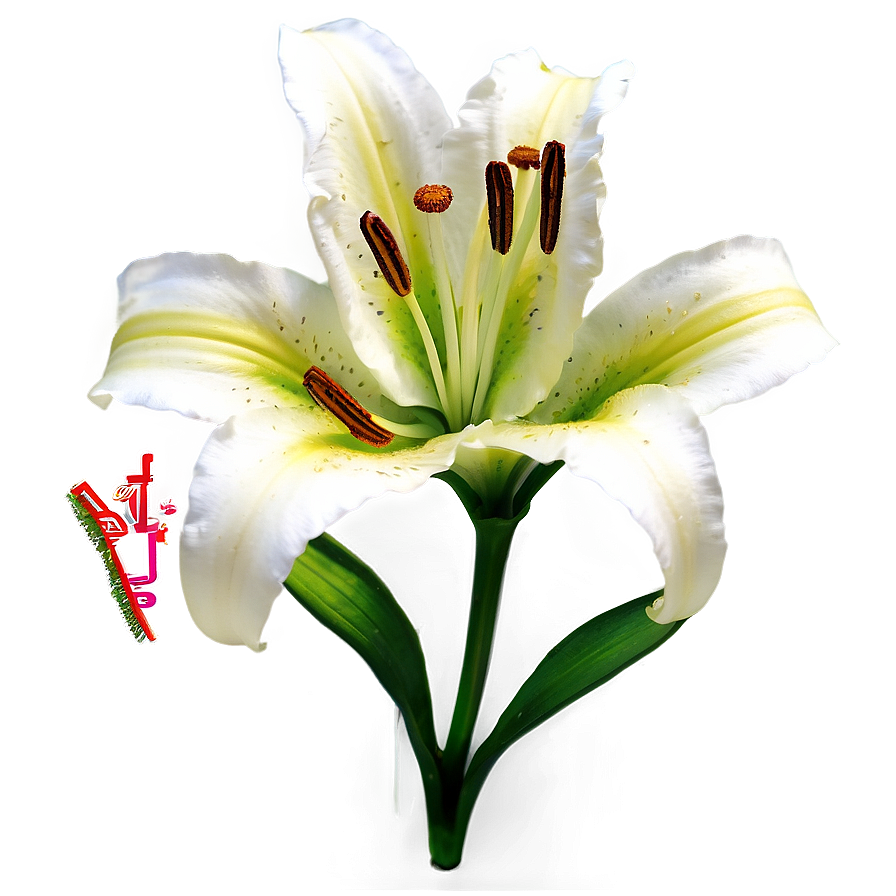 Lily Bloom In Spring Png Lmw10 PNG