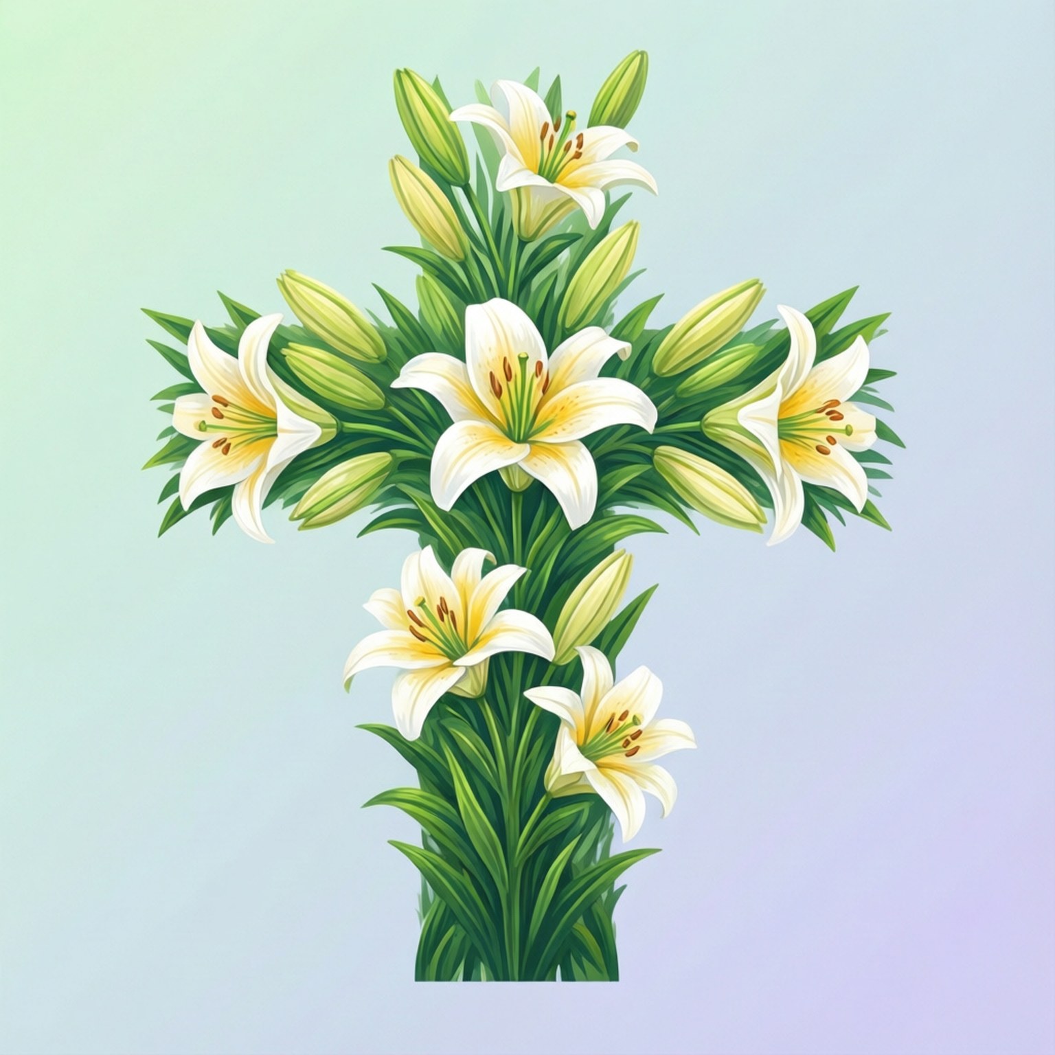 Lily Cross Vector Sfondi