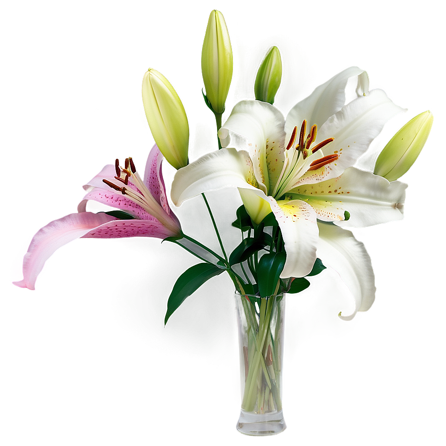 Lily Flower Arrangement Png 06272024 PNG