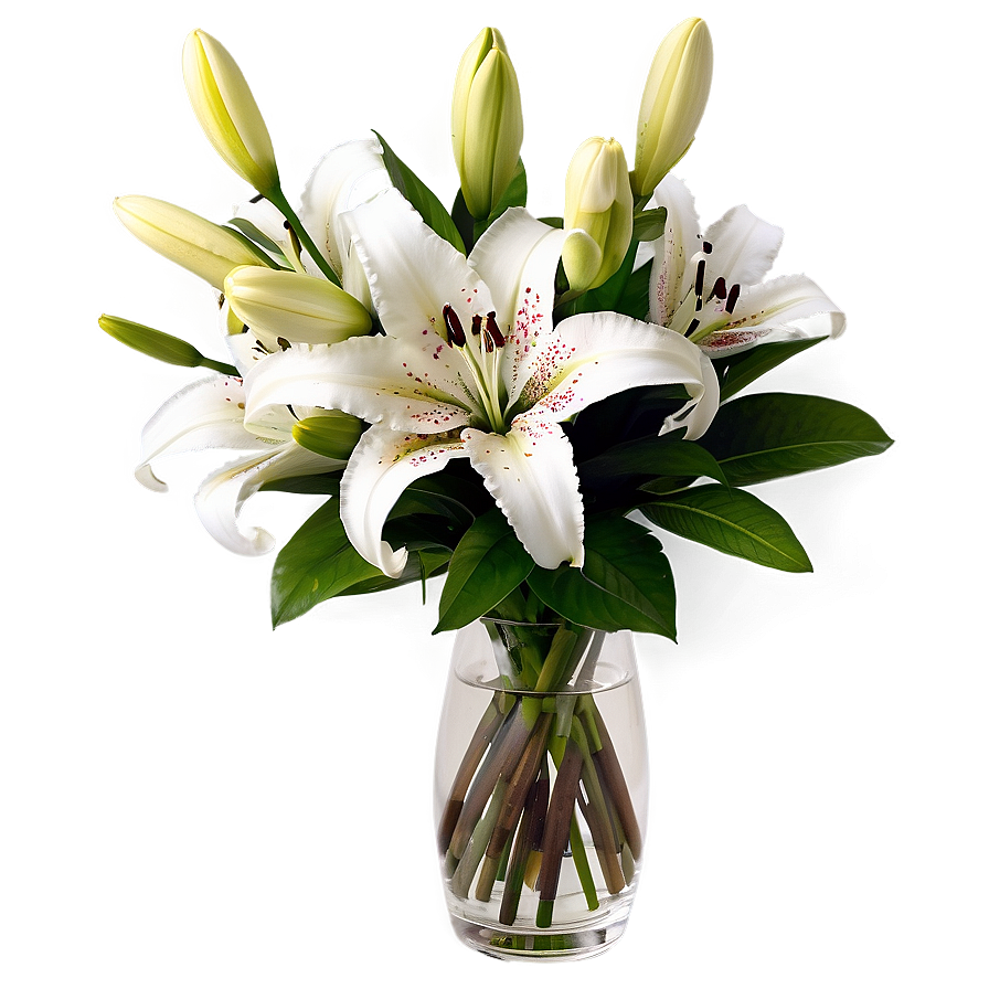 Lily Flower Arrangement Png 06272024 PNG