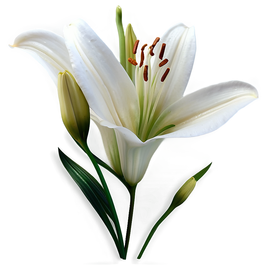 Lily Flower Background Png 06272024 PNG