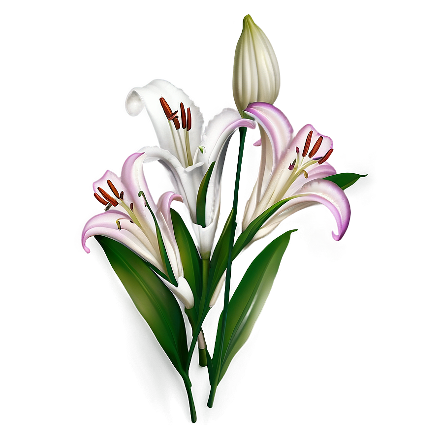 Lily Flower Background Png Oge PNG