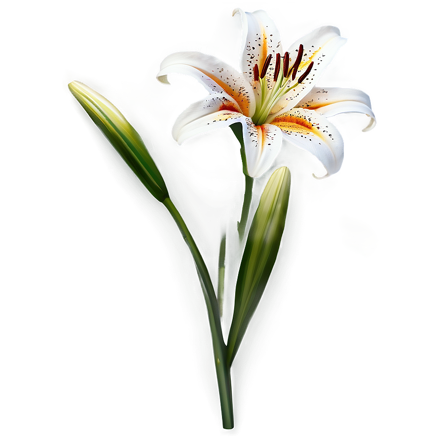 Lily Flower Clipart Png Oiq13 PNG
