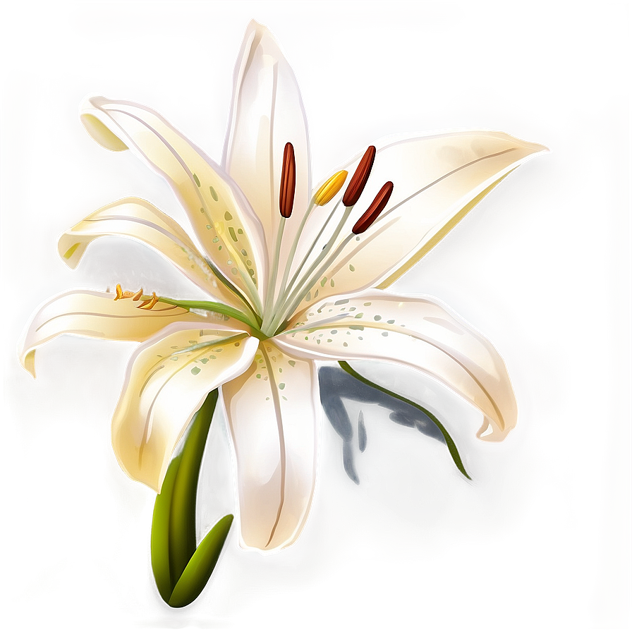 Lily Flower Drawing Png 06272024 PNG