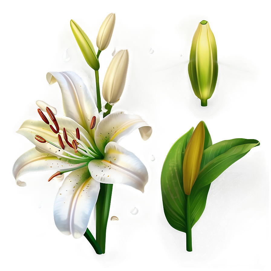Lily Flower Petals Png Bvd PNG