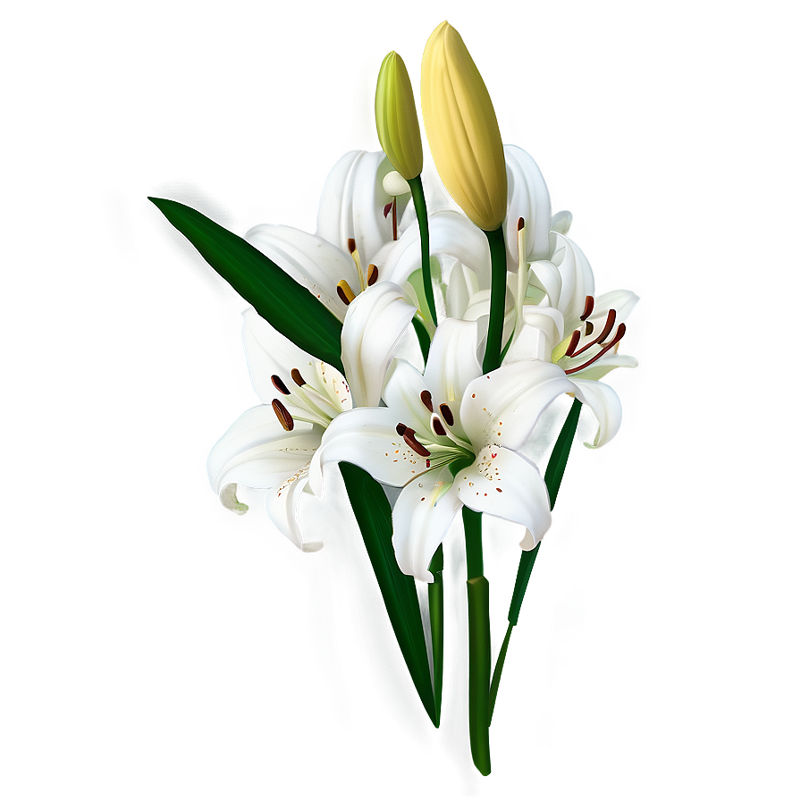 Lily Flower Seed Png Tcs PNG