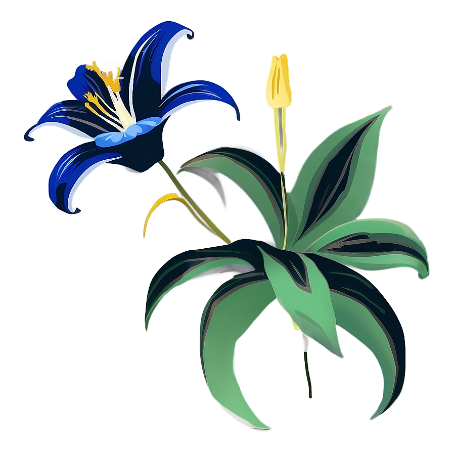 Lily Flower Silhouette Png 58 PNG