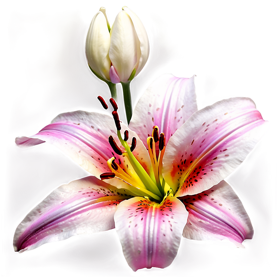 Lily Flower Sunset Scene Png 73 PNG