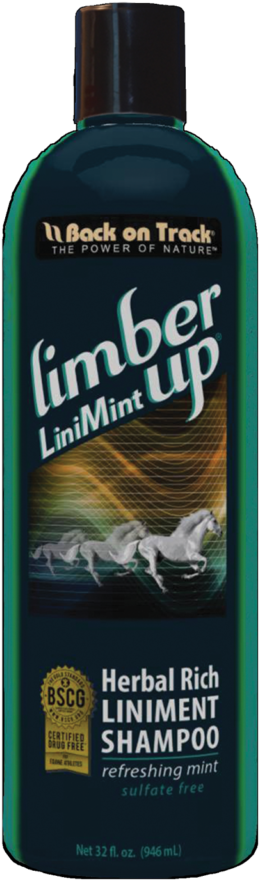 Limber Up Herbal Liniment Shampoo Bottle PNG