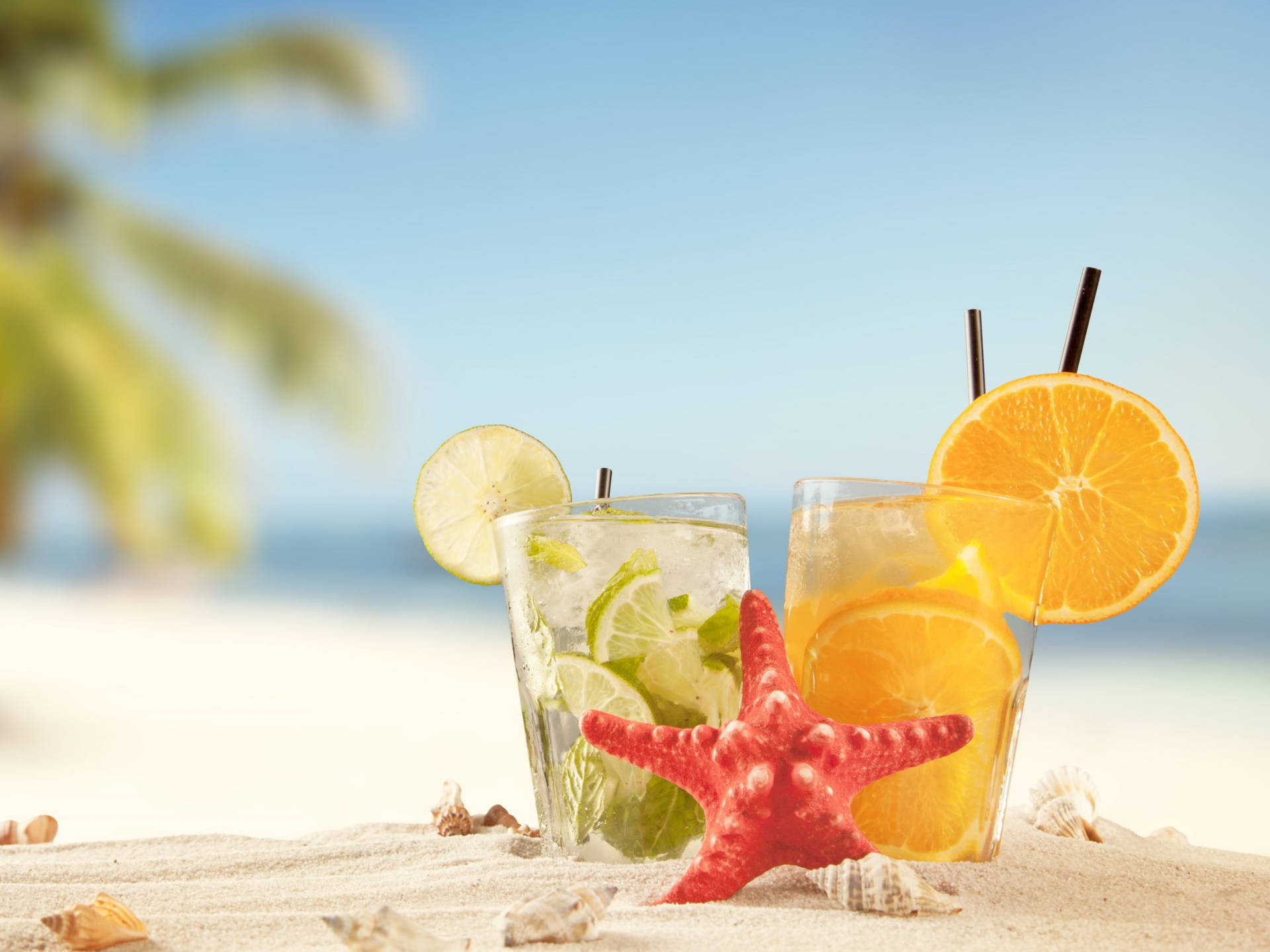 Download Lime And Lemon Tropical Drink Wallpaper | Wallpapers.com