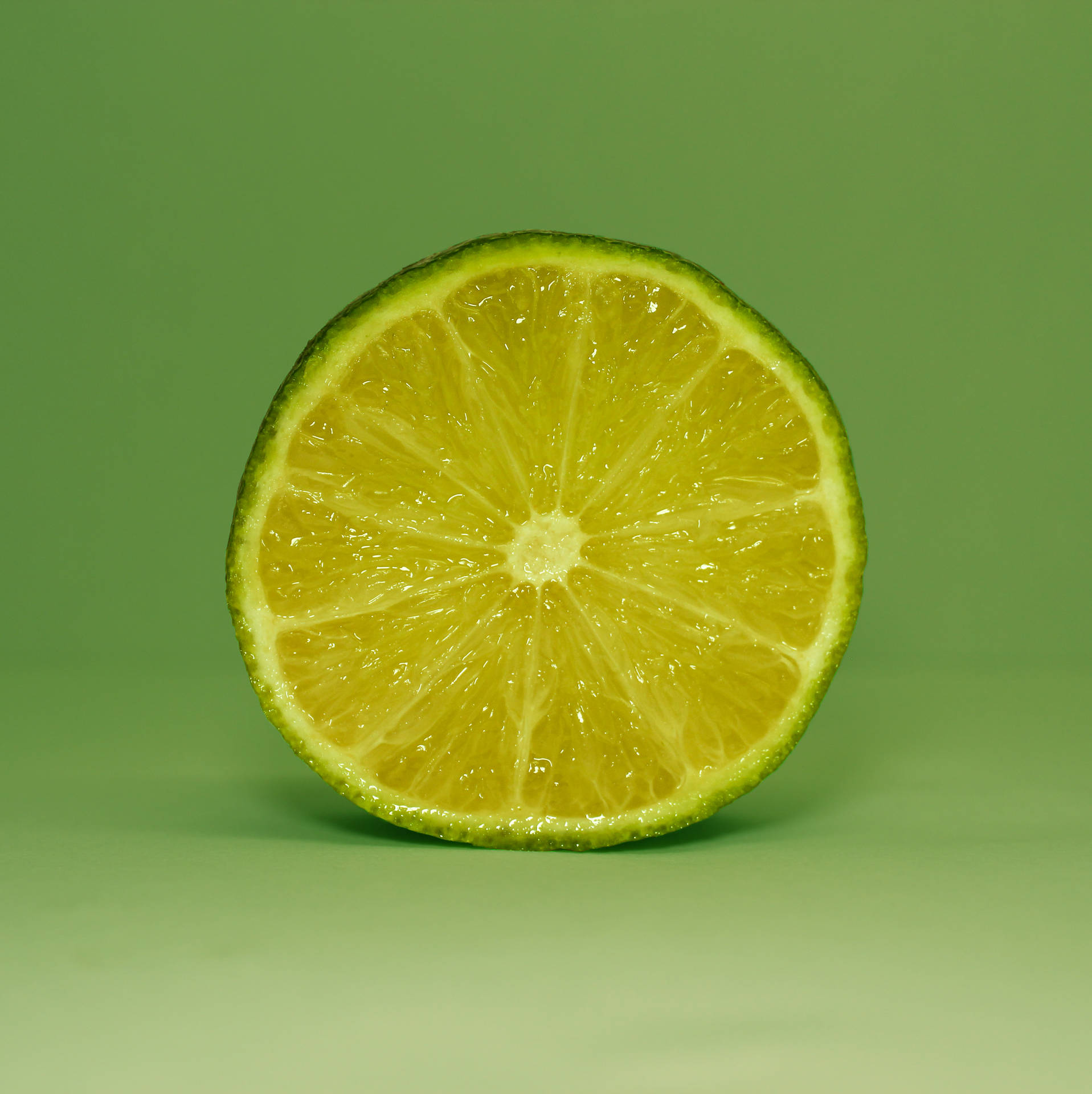 Lime Frugt Cut Sektion Wallpaper