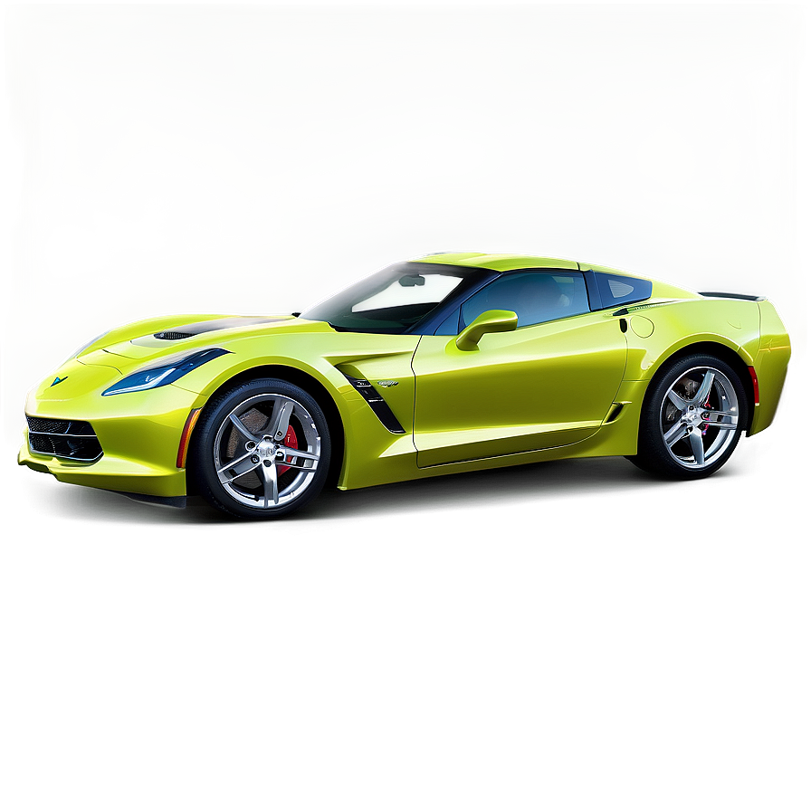 Download Lime Green Corvette Png 06252024 | Wallpapers.com