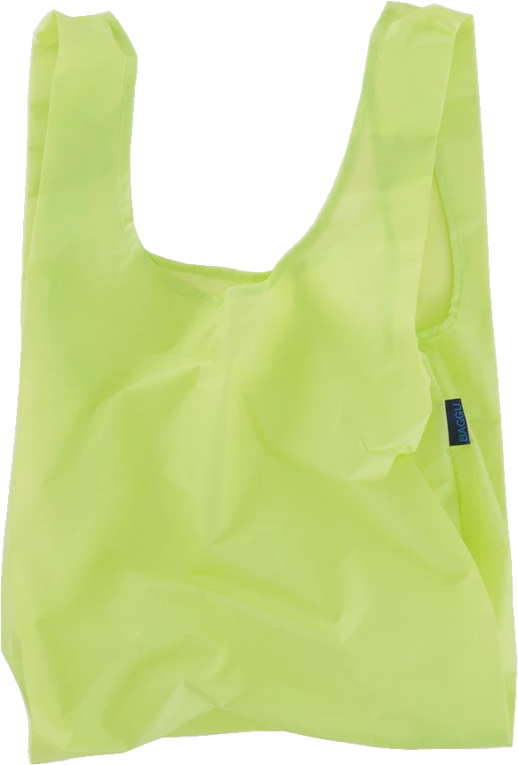 Lime Green Plastic Bag PNG