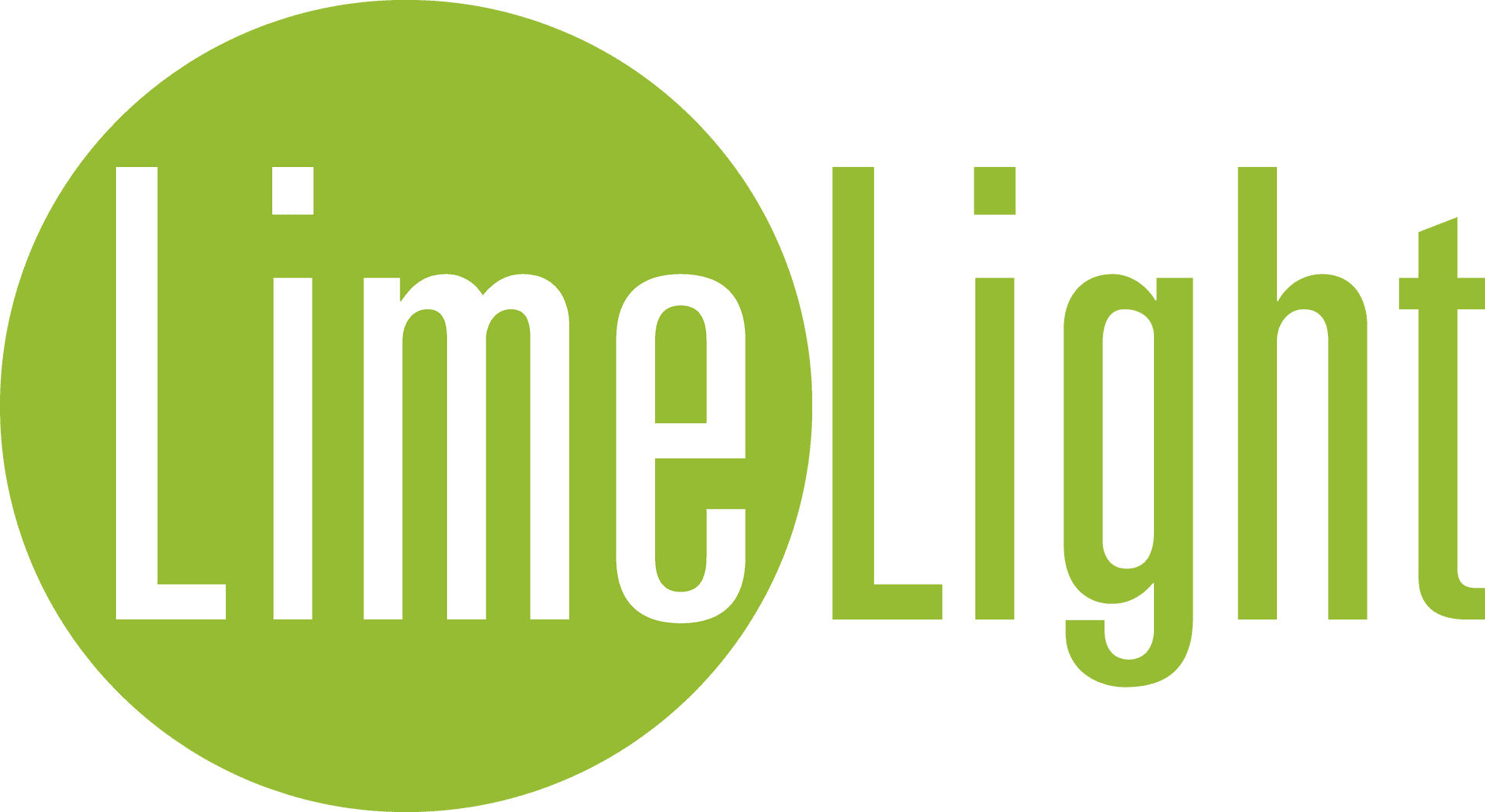 Lime Light Logo Greenand White PNG