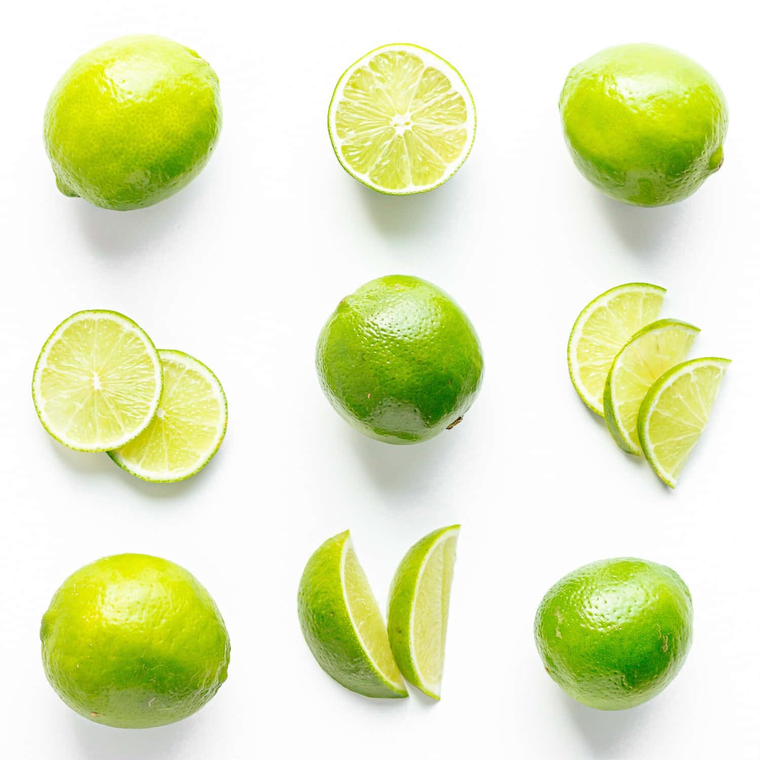 Enskiva Nypressad Lime, Fångar Den Ljusa, Fräscha Smaken Och Doften Av Denna Citrusfrukt.
